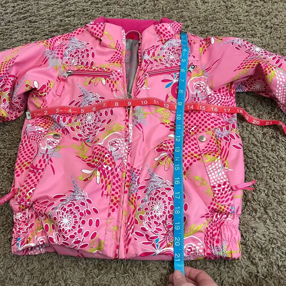 Spyder Pink Patterned Girls' Jacket